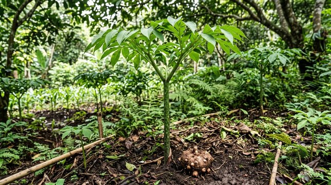 Porang plant farming