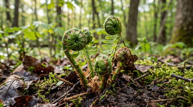 pucuk pakis hutan