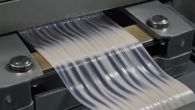 Polymer sample stretching between plates