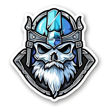 Powerful Armored Champion Character Badge for Modern Gaming Team Identity