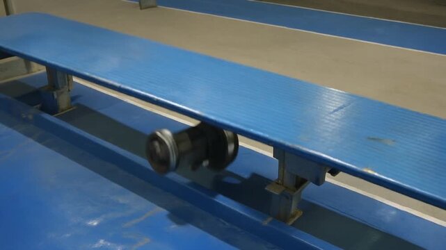 Diving board flexing after a bounce