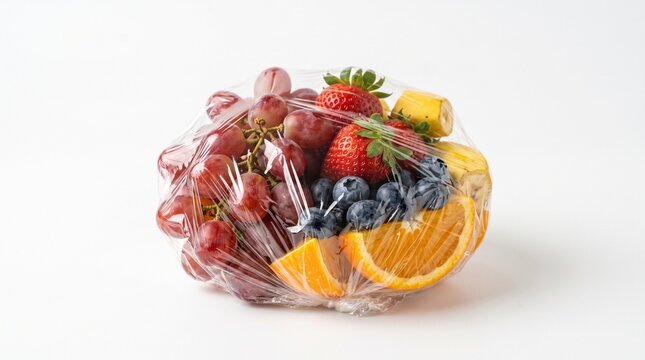 Wrapped fresh fruit