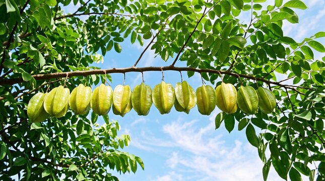 Hanging star fruits