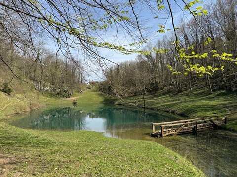Schmidt lake (Green Lake) or Smit&rsquo;s Lake in Donje Zagorje - Ogulin, Croatia (&Scaron;mitovo jezero ili Zeleno jezero kod Donjeg Zagorja - Ogulin, Hrvatska)