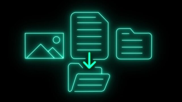 open notebook icon. From web set. digital document files stored on servers using high-speed internet that are secure and always available