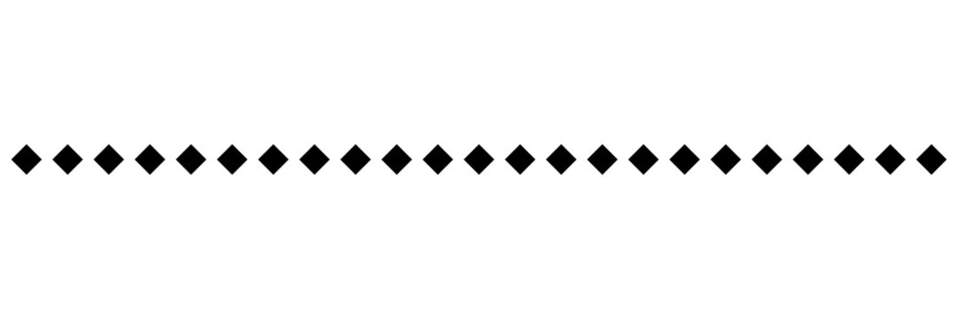 black rhombus border