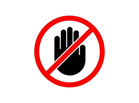 Prohibited Hand Gesture Sign