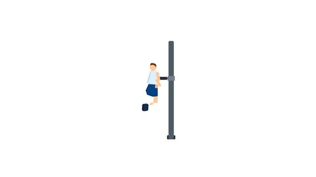 Dip Station Icon, seamless, loop