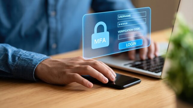 Security and cybersecurity login with digital hologram authentication for data encryption and internet protection