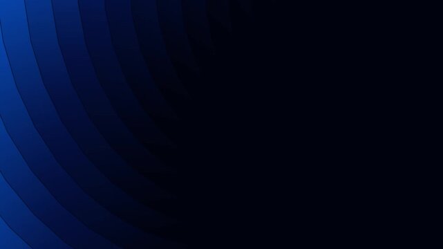 Abstract blue curved lines fading into dark background, digital art, modern design, gradient effect, smooth waves, dynamic composition, deep blue hues, subtle shadows, elegant backdrop