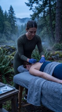 Performing Trigger Point Dry Needling in Natural Setting