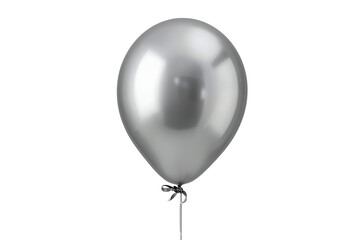 Obraz premium Glossy silver helium balloon