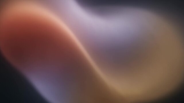Background - Abstract fluid shapes shifting and blending with soft warm and cool color gradients in motion