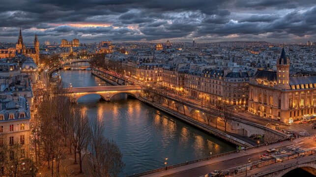 Paris city of light skyline with iconic french architecture, romantic urban streets, historic landmarks, elegant cityscape, european travel destination, beautiful parisian atmosphere, tourism and vaca