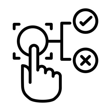 Testing  Icon - Black Outline