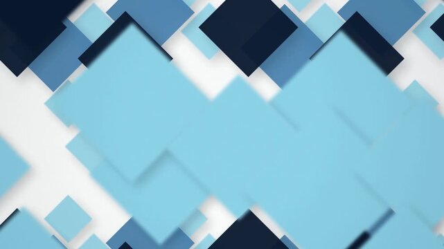 Geometric diamond squares floating seamless loop motion background