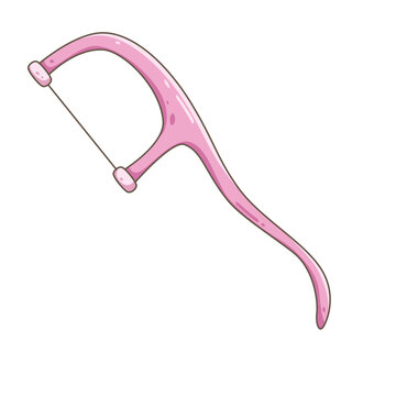 hand-drawn illustration pink dental floss pick.
Ideal for health checklists, morning routine planners, sticker sets, and dental hygiene social media posts.