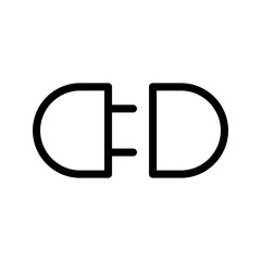 Obraz premium Plug Icon Vector Symbol Design Illustration