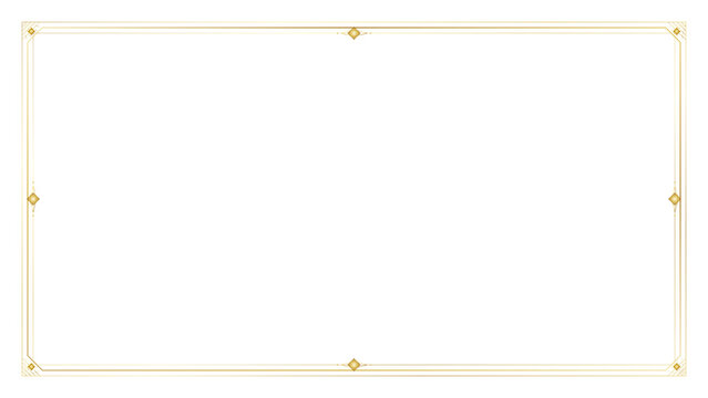Elegant gold art deco frame