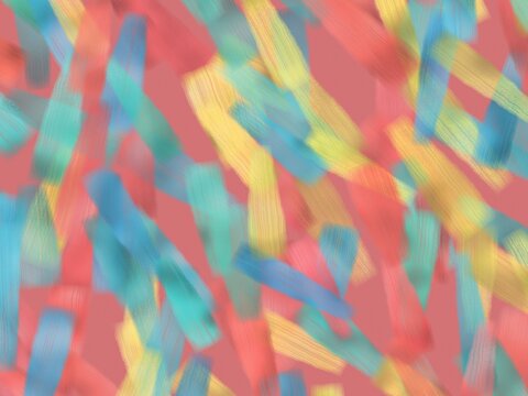 Coral pink brushstroke pattern abstract background