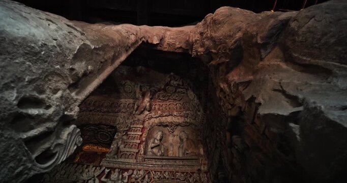 Yungang Grottoes Ancient Chinese Buddhist Art 4K