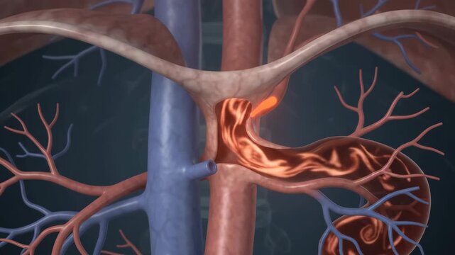 Median Arcuate Ligament Syndrome Showing Celiac Artery Compression for Medical Education