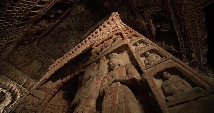Yungang Grottoes Masterpiece of Chinese Stone Carving 4K