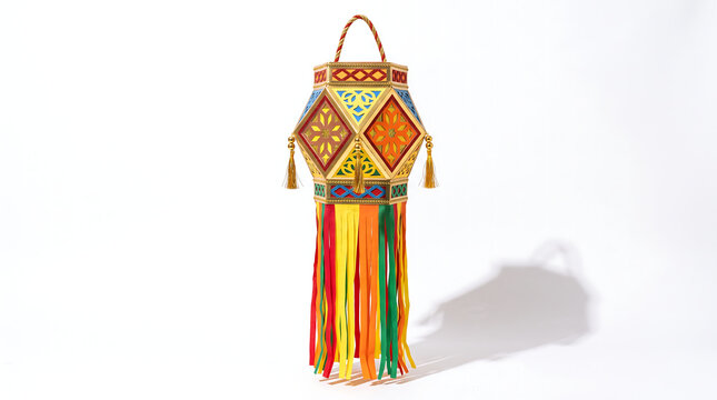 Traditional colorful diwali lantern for indian festival celebration