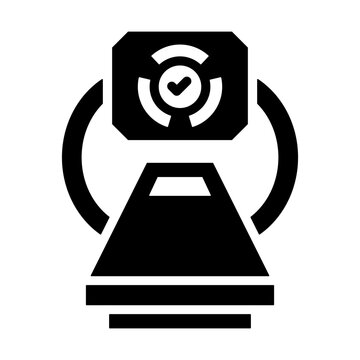 X-Ray Machine Icon - Solid Black