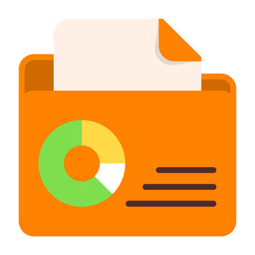 Presentations Folder Vector Icon