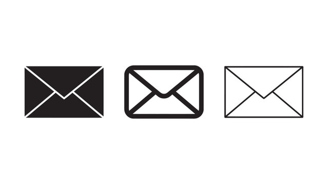 Email and mail message icon set