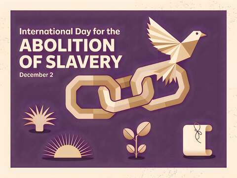 International day for the abolition of slavery illustration