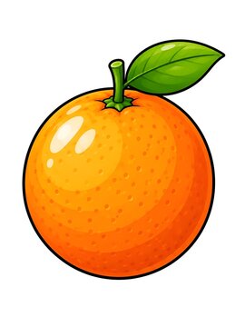 vector illustration of orange