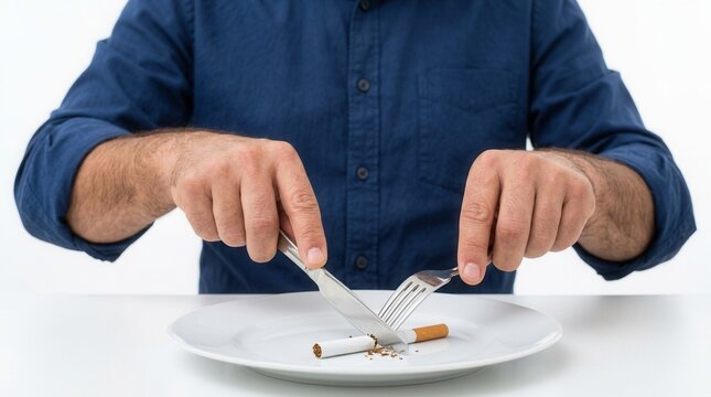 Giving Up The Habit A Symbol Of Quitting Smoking And Embracing Health