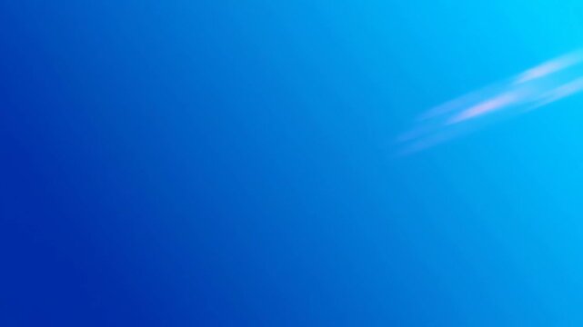 Abstract pink rocket flying through blue gradient space background