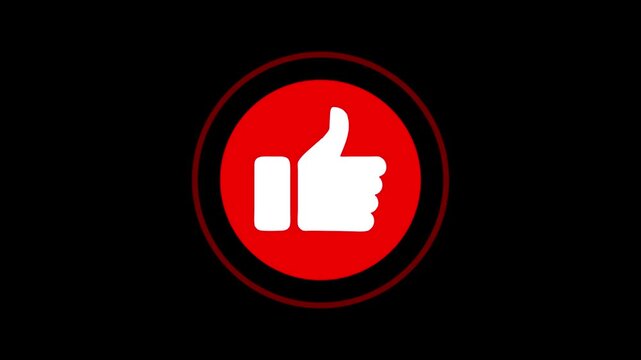 Animation of like icon in chat application