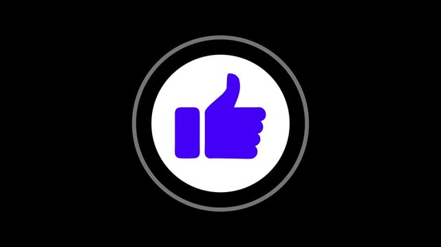 Animation of like icon in chat application