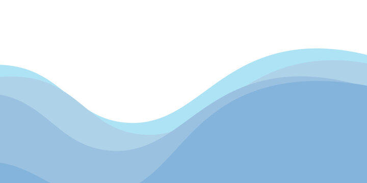 Abstract Blue Wave Layer Background Vector Design