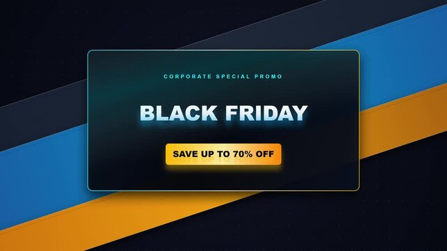 Black friday sale banner with special discount offer