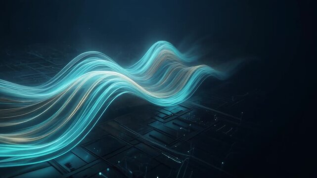 Luminous clean technology visualization representing net zero transformation, suitable for ESG presentations, green finance, corporate sustainability strategy, and climate technology communication.