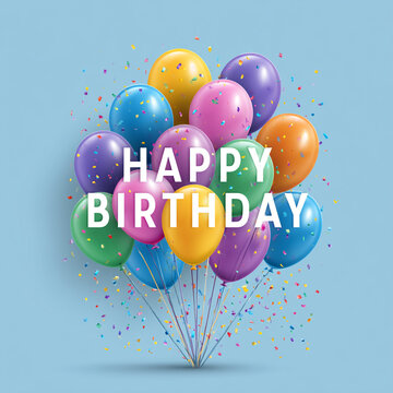Happy Birthday for Greeting Cards, Posters and Banners