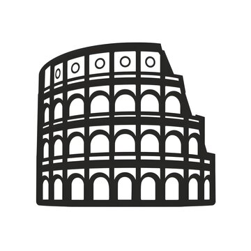 colosseum rome italy design vector