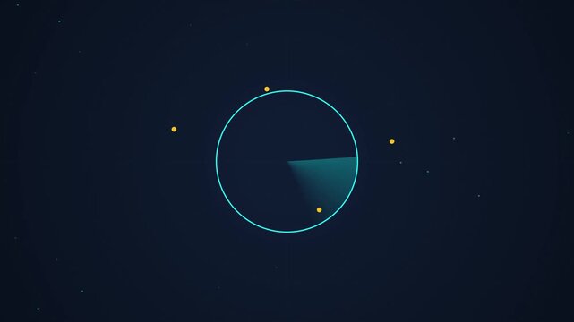 Digital hud interface animation for a happy labor day celebration
