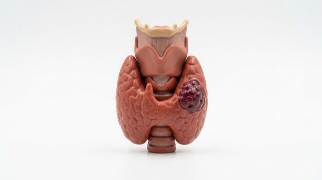 Thyroid Gland Model With Visible Tumor For Medical Education