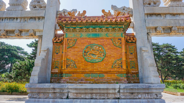 Xiling Scenic Area Temple Gate, Baoding Hebei - Traditional Chinese Architecture