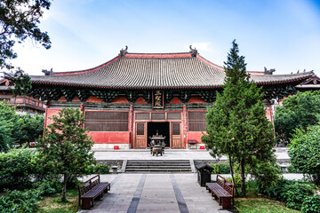 Fototapeta premium Shanhua Temple Datong Shanxi - Traditional Chinese Buddhist Architecture