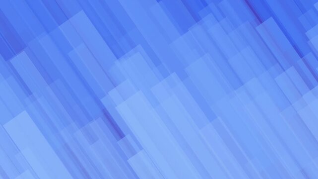 Abstract blue geometric background with layered translucent diagonal rectangular shapes creating a dynamic modern pattern