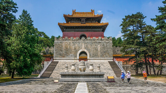 Qing Dynasty Temple Yixian County Hebei Province China