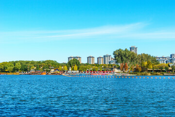 Fototapeta premium Grand Canal Center Waterfront in Tongzhou District, Beijing