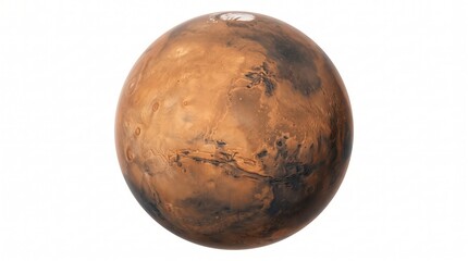 Fototapeta premium red planet mars in deep outer space